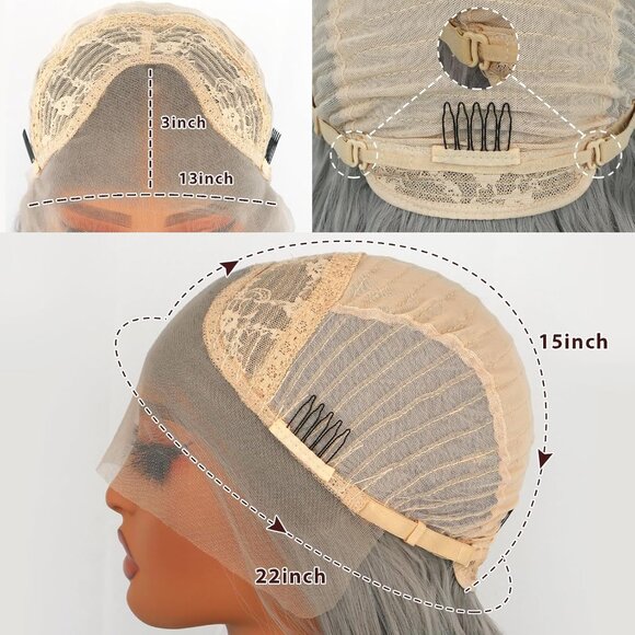 Gray Beauty Lace Front Wig main image 5